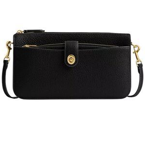Coach Bella Black Small Leather Crossbody Bag